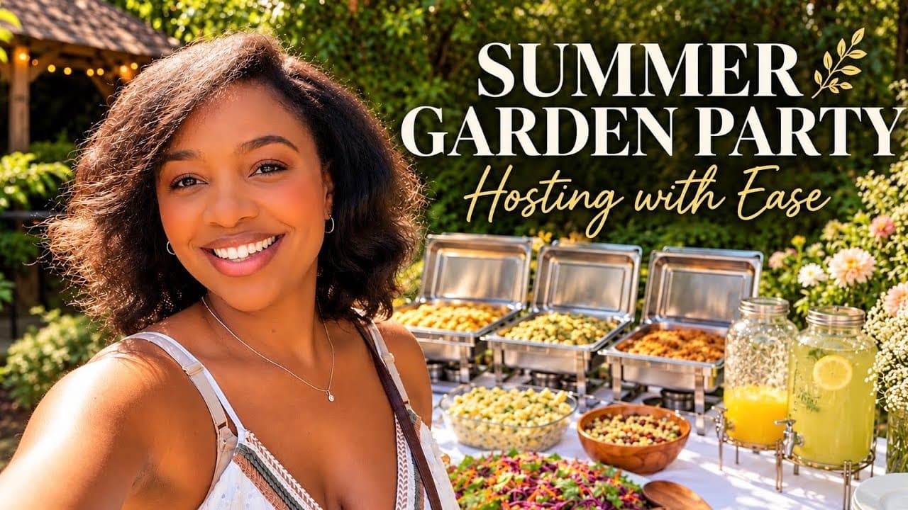 Video thumbnail for How I Host A Summer Garden Party Without Feeling Rushed